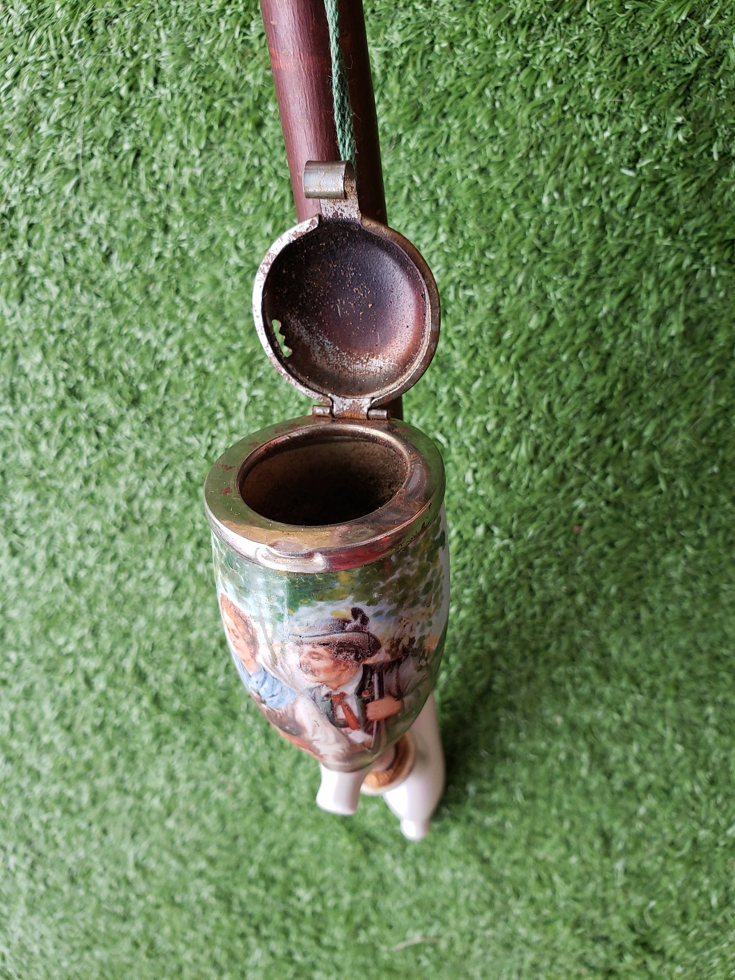 Bavarian Long Stem Pipe with Porcelain Bowl