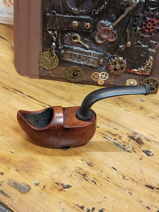 Briar wood dutch clog pipe