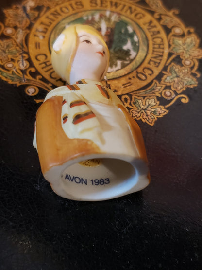 AVON Porcelain lady thimble