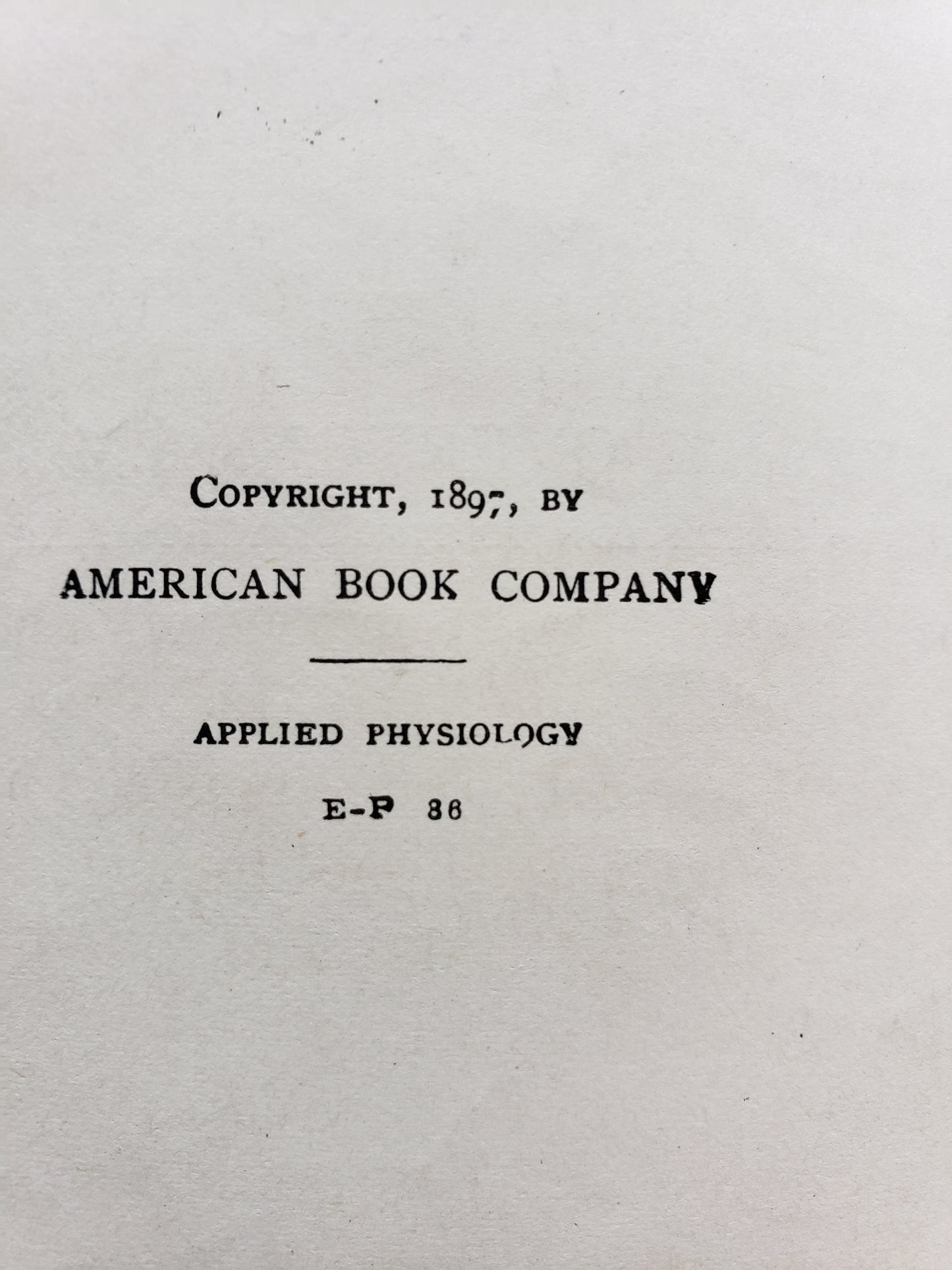 Applied Physiology Advanced (1897)