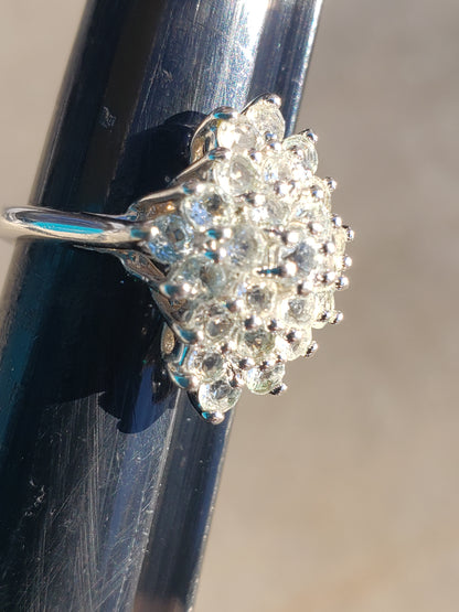 Multi Rhinestone Cocktail ring size 6.5