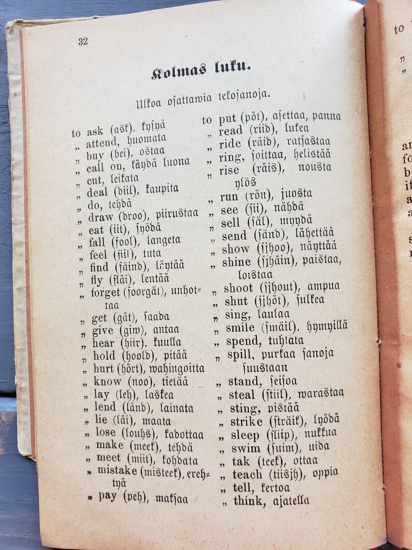 Immigrant's Handbook for Finnish Speakers learning English (1903)