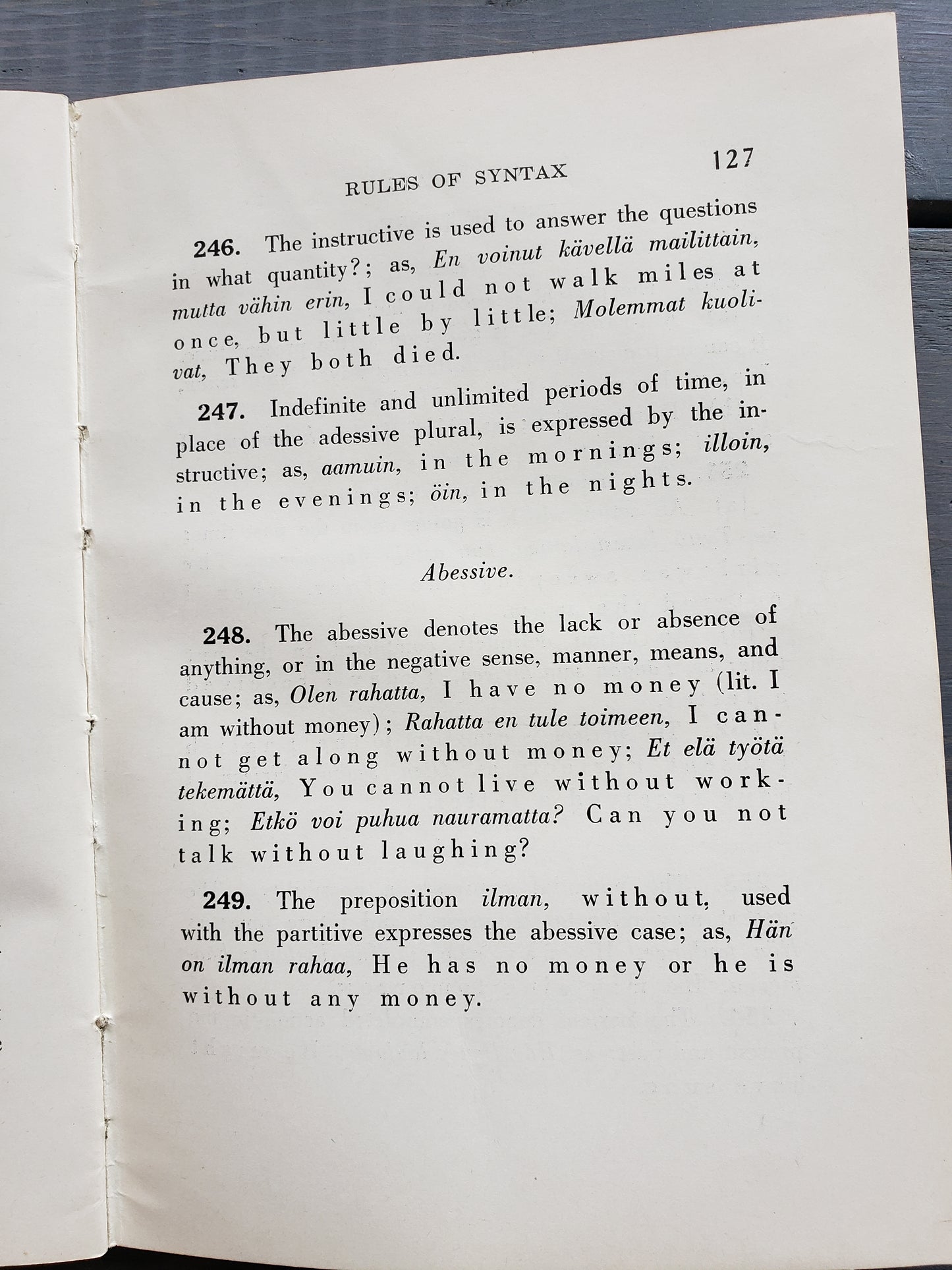 A Finnish Grammar, by Clemens Niemi (1938)