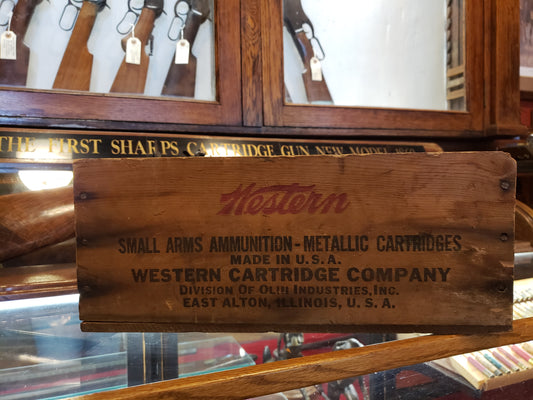 WESTERN CARTRIDGE CO. wood crate