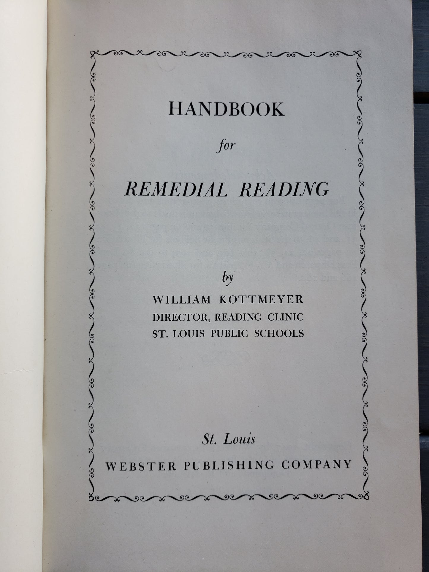 Handbook for Remedial Reading (1947)