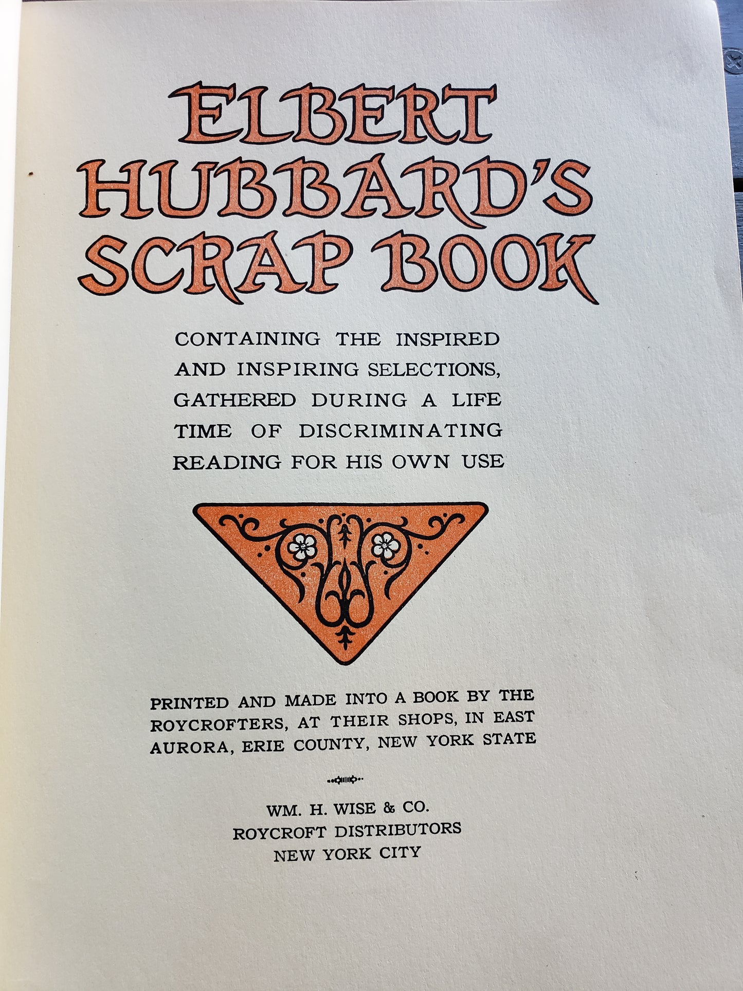 Elbert Hubbard's Scrap Book (1923)