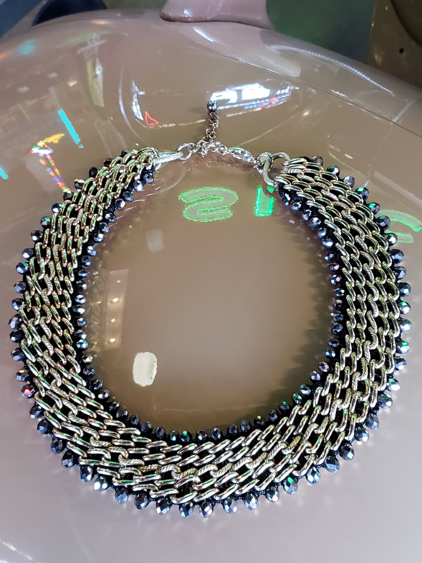 Chico's Cleopatra style collar necklace