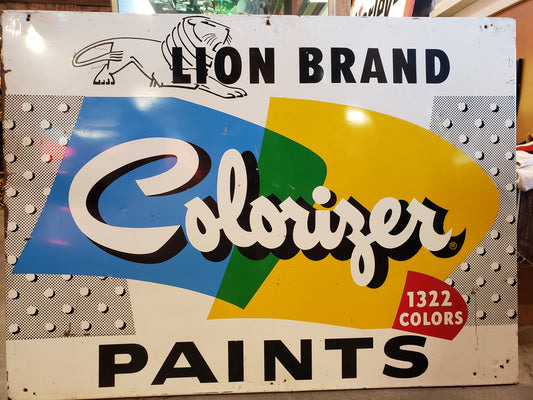 LION Brand Paints sign