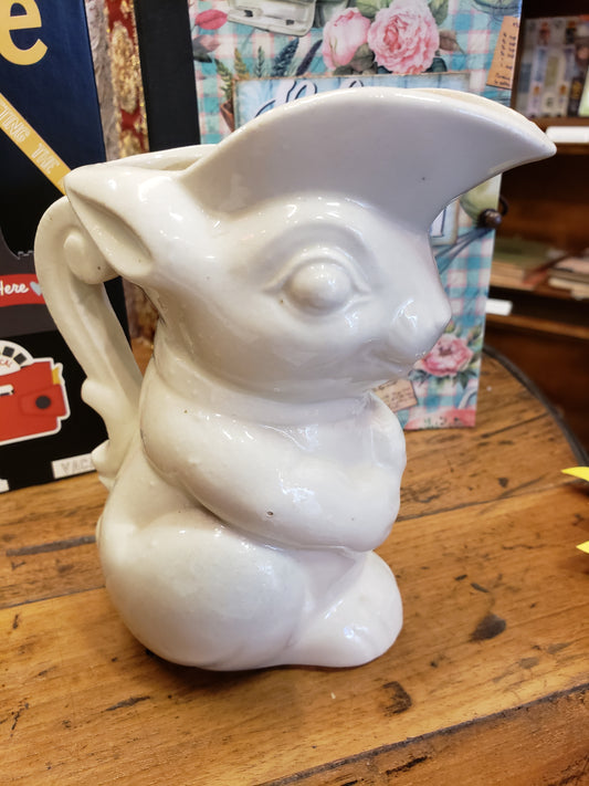 White rabbit creamer pitcher