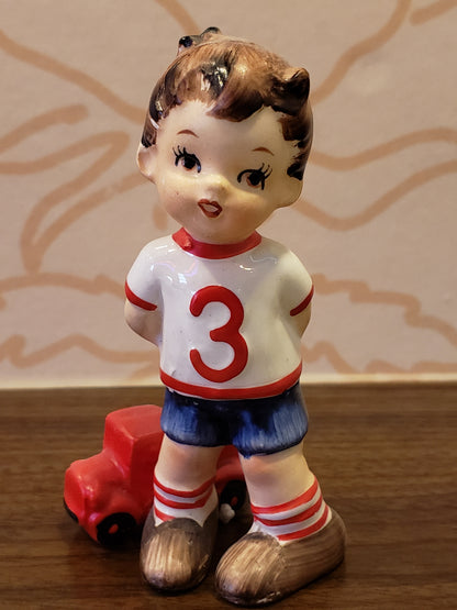 Lefton Birthday Boy Figurine age 3