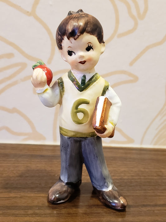 Lefton Birthday Boy figurine age 6