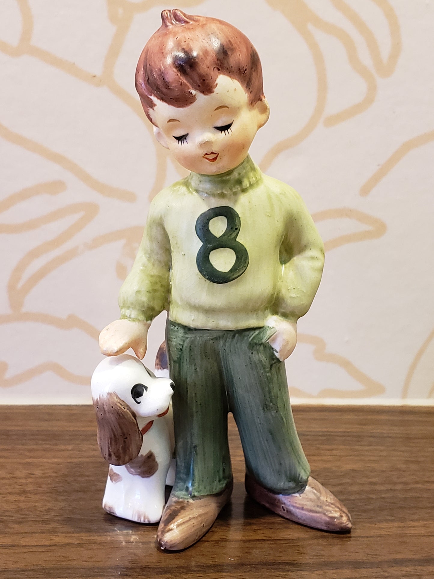 Lefton Birthday Boy figurine age 8