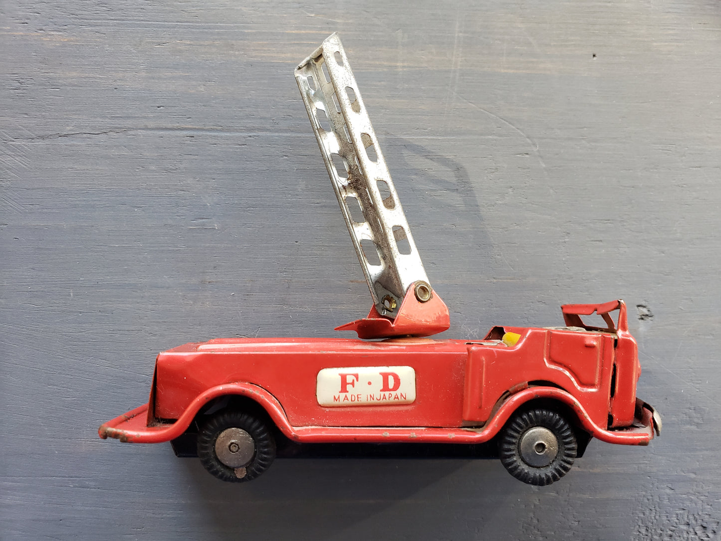 Tin Friction Toy Firetruck (Japan)