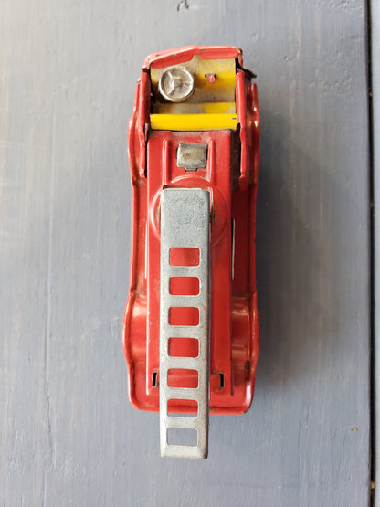 Tin Friction Toy Firetruck (Japan)