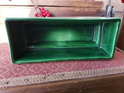 Green and Grey vintage planter/ trinket tray