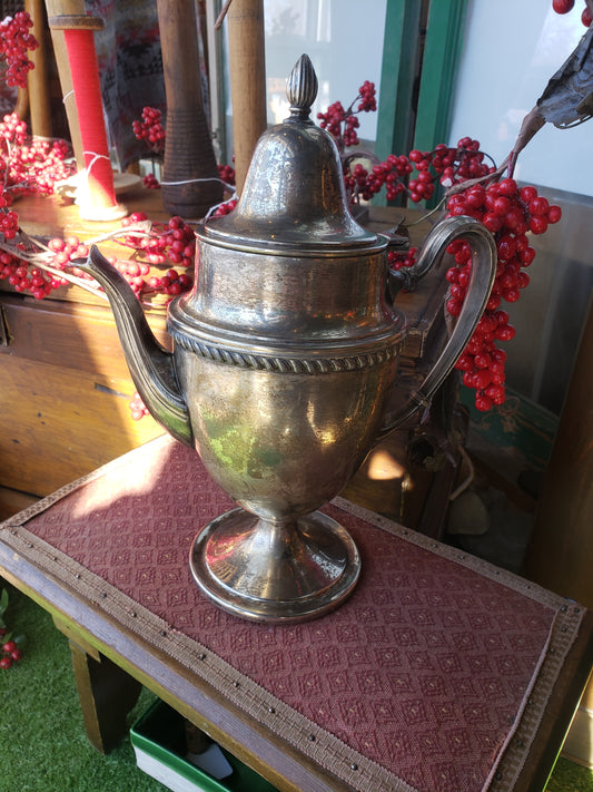 Silver teapot