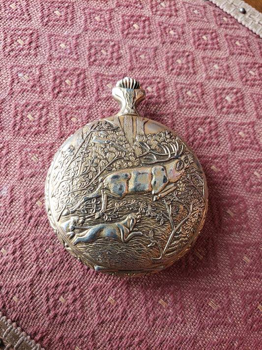 Hunting Scene (non working) pocket watch