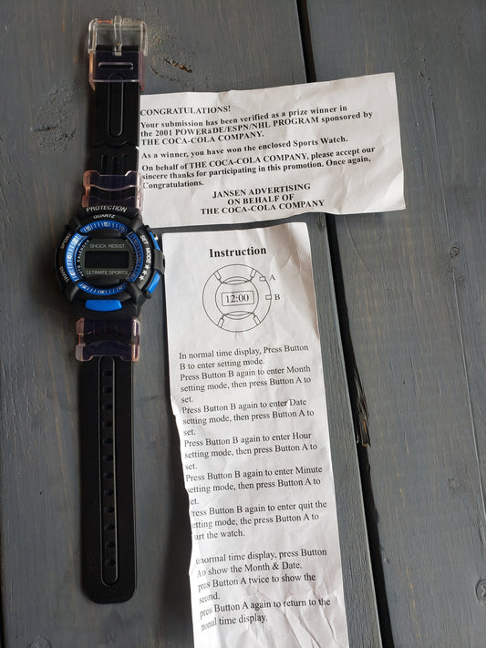 NHL sports watch (2001 contest prize)