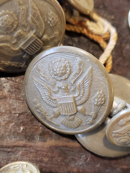 Vintage Military Uniform Buttons