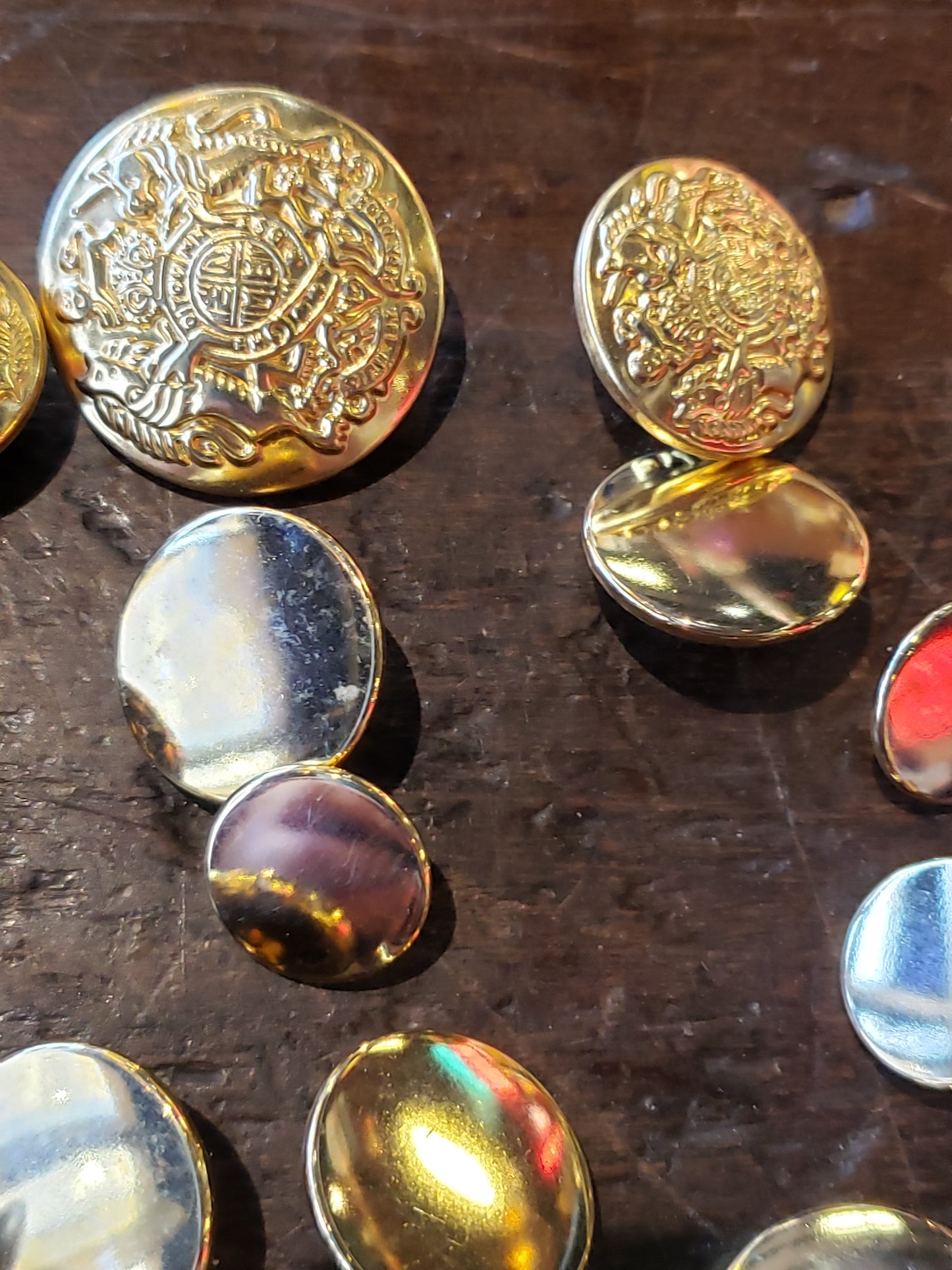 Vintage Military Uniform Buttons