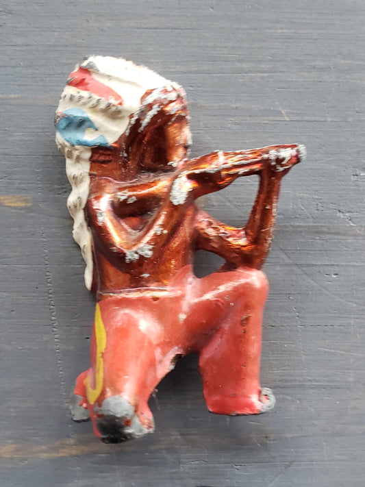 Lead Indian Chief figurine