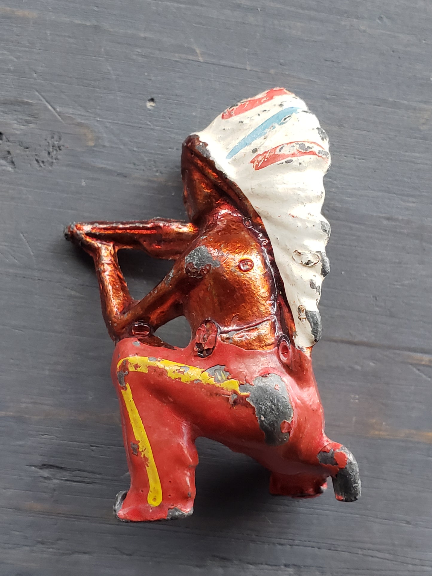 Lead Indian Chief figurine