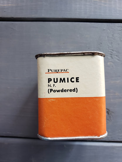 Purepac Pumice powder tin (1981)