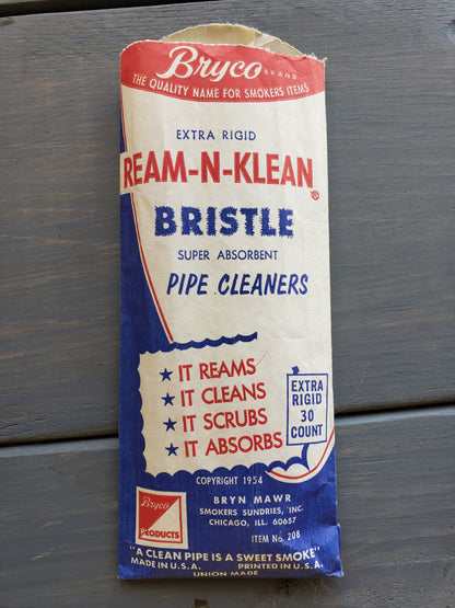 Ream-N-Klean Bristle Pipe Cleaners (1954)