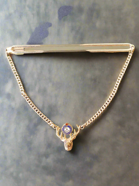 Masonic Tie clip 1/20 12K Elk