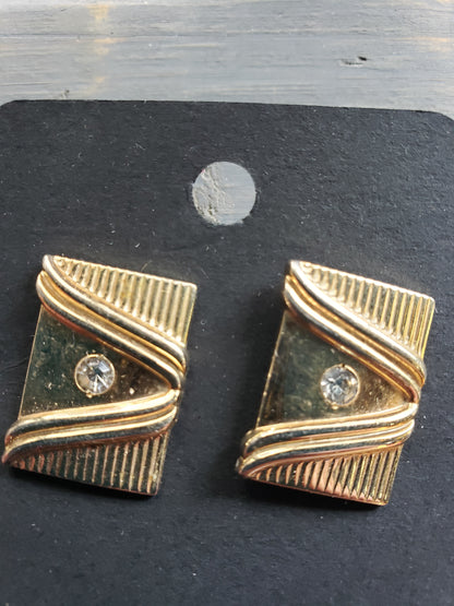 MCM cufflinks brass with rhinestone