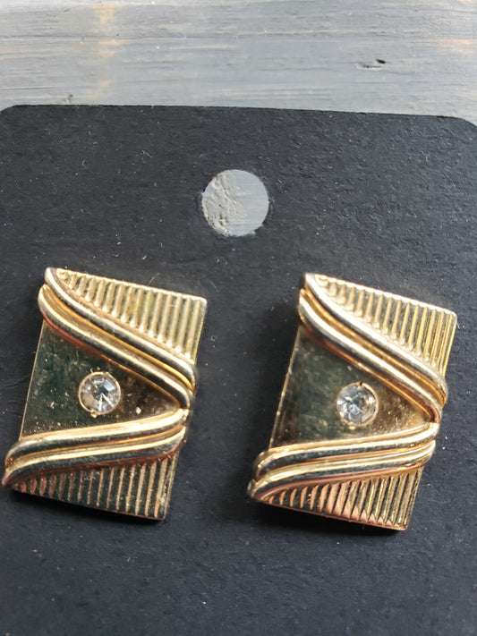 MCM cufflinks brass with rhinestone