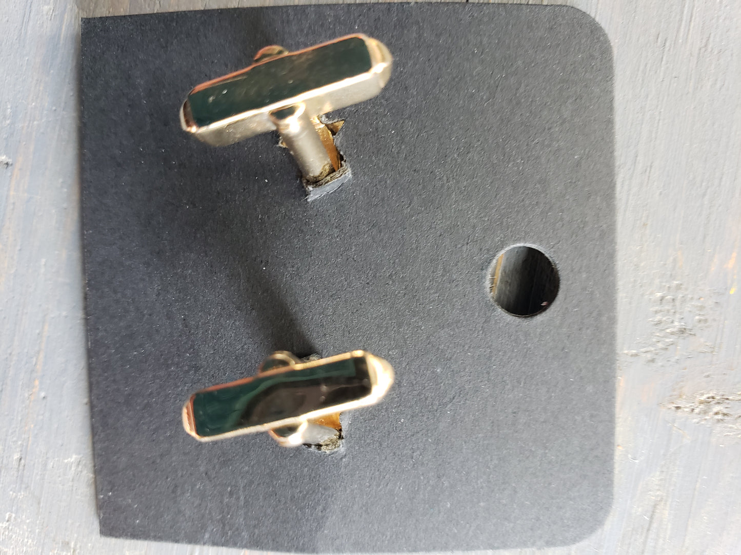 MCM cufflinks brass with rhinestone