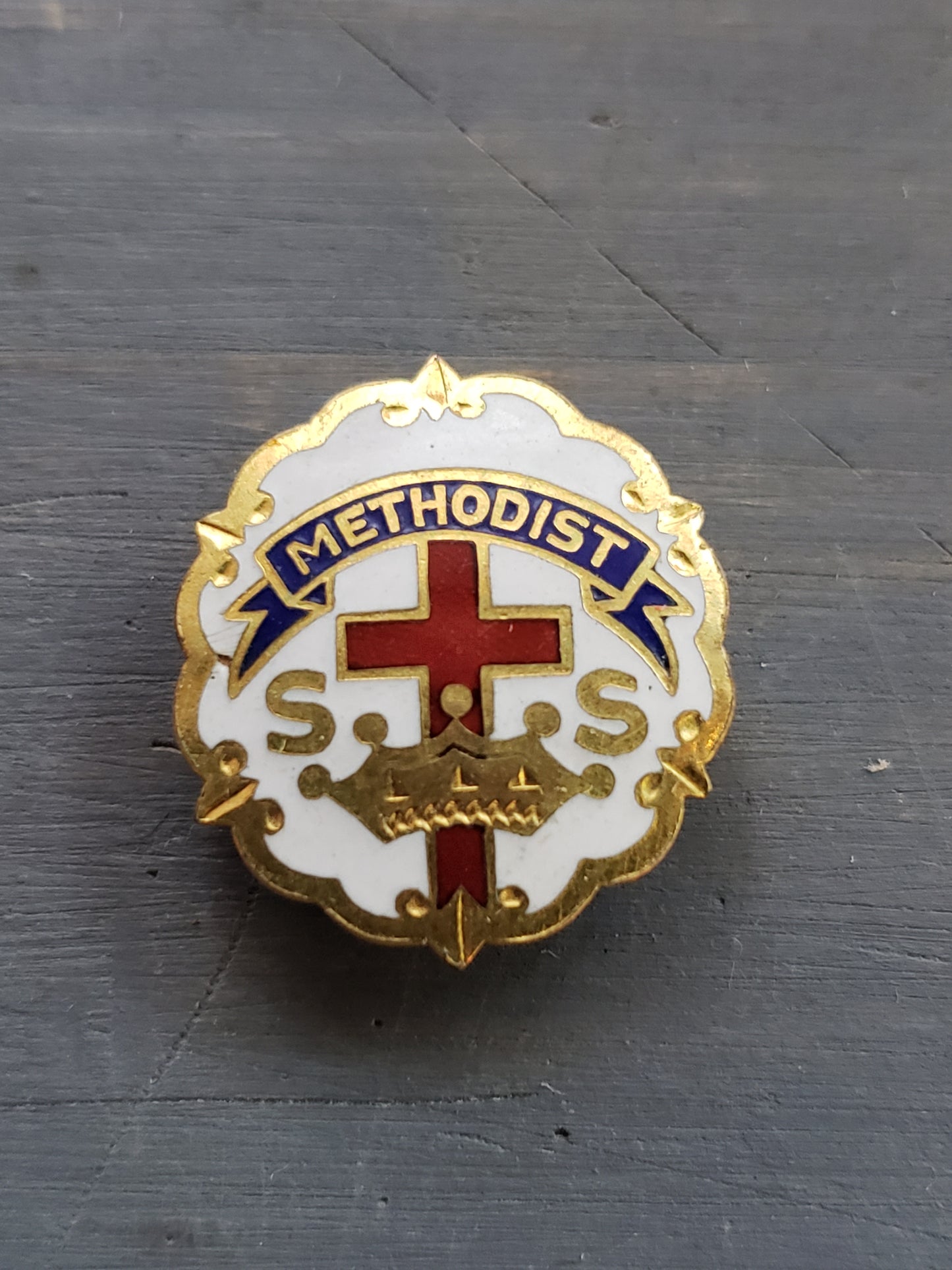 Vintage Methodist lapel pin 1/10 10K GF