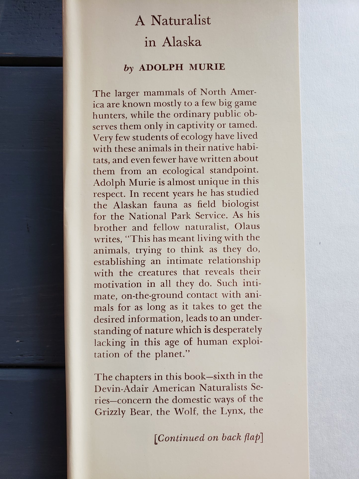 A Naturalist in Alaska by Adolph Murie