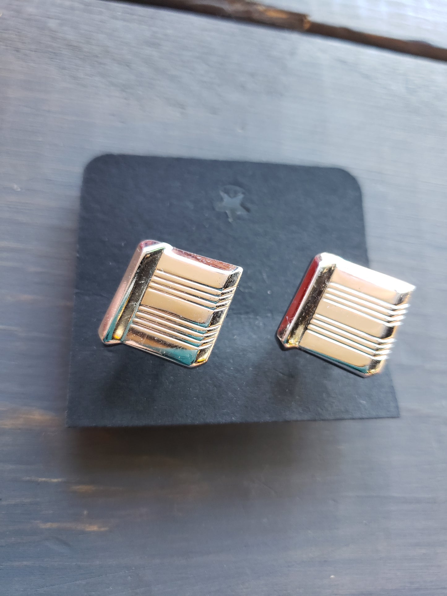 Silver Book Style Cuff Link set