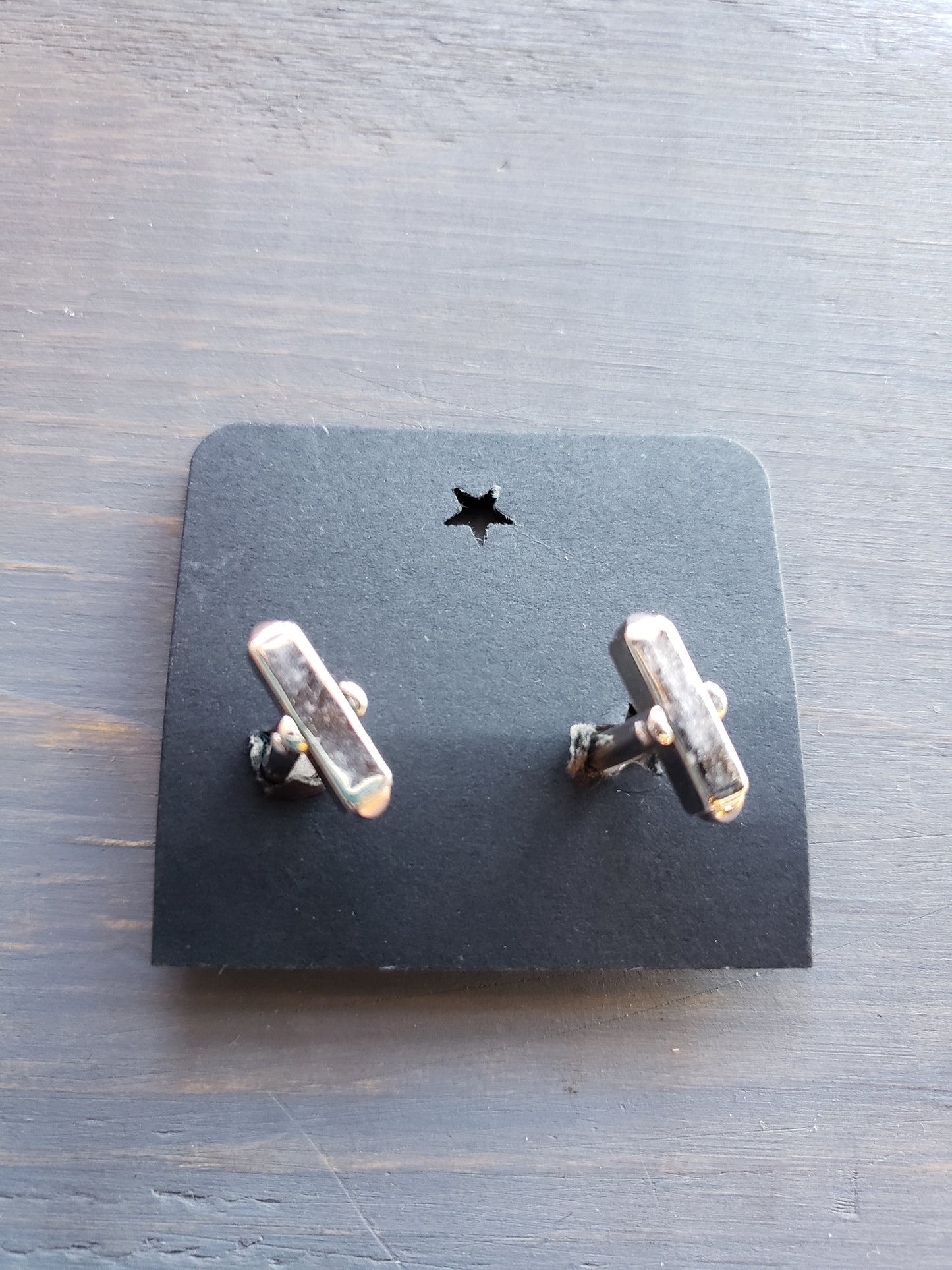 Silver Book Style Cuff Link set