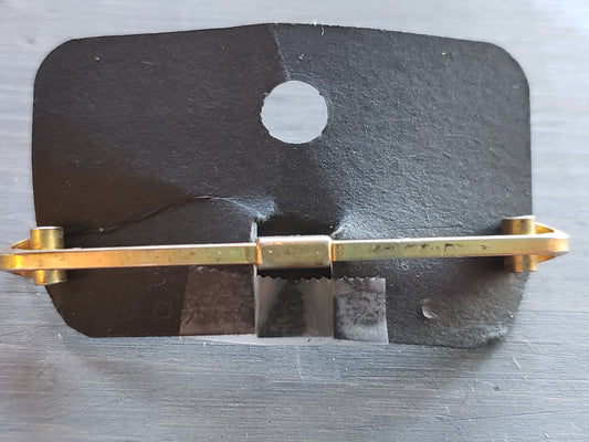Vintage brass collar clip