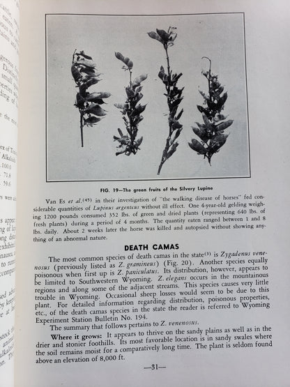 Poisonous Plants and Livestock Poisoning (1953)