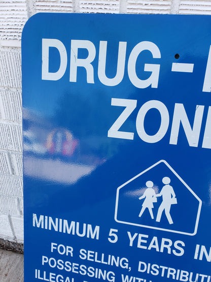 Original Drug-Free School Zone (Colorado) sign