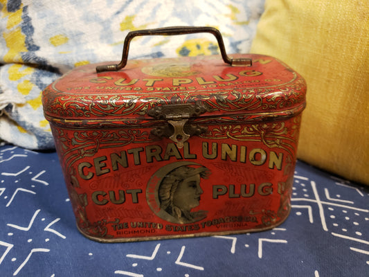 Central Union Cut Plug tobacco canister