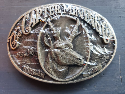 Carter Mining Co. Gillette Wyoming belt buckle