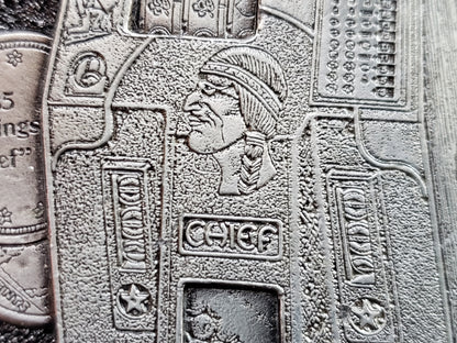 1935 Jennings Chief slot machine belt buckle