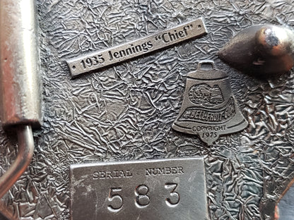 1935 Jennings Chief slot machine belt buckle