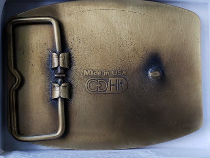 Intermountain IRECO Company brass belt buckle