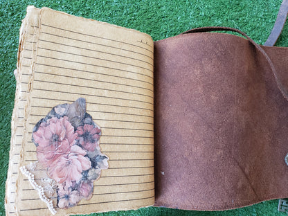 Victorian Journal - Leather Cover with Key
