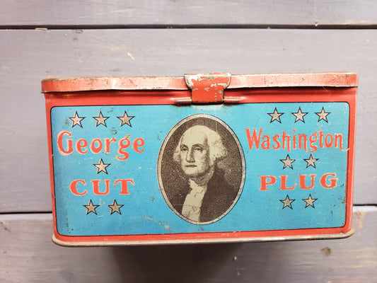 George Washington Cut Plug tobacco tin