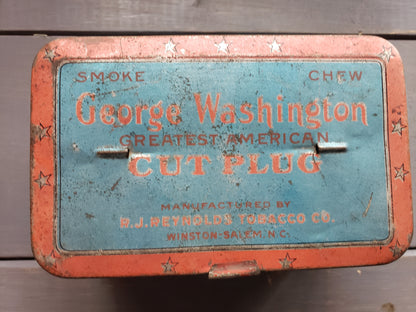 George Washington Cut Plug tobacco tin