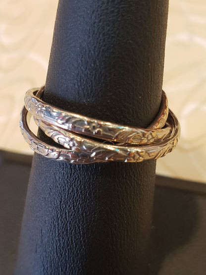 Sterling Trinity ring size 6
