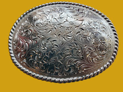 Oval floral scrolled Western Belt