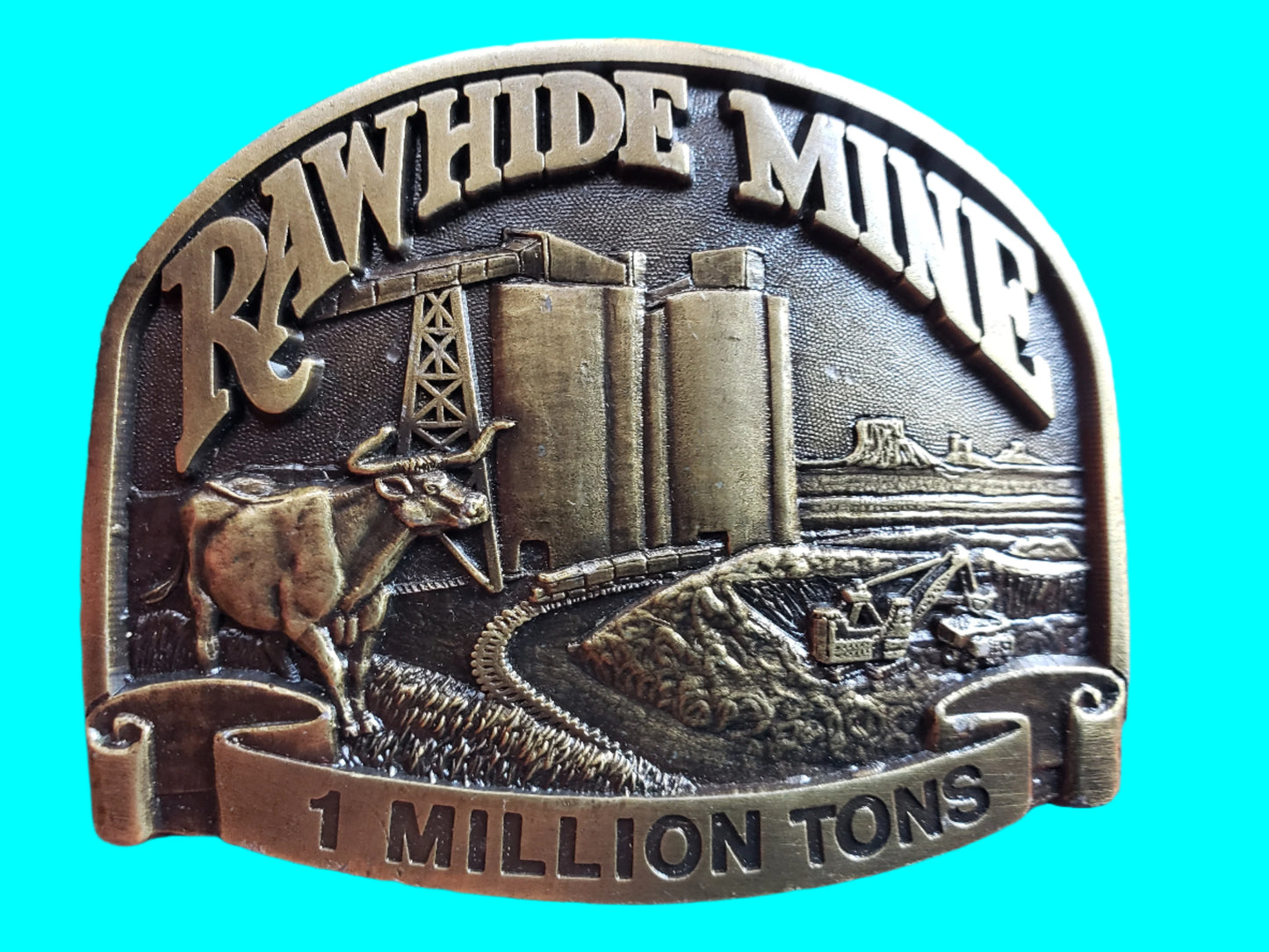 Rawhide Mine belt buckle